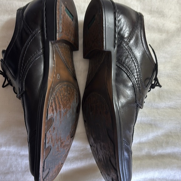 Josef Seibel Black Leather Lace-Up Shoes Extra Wide Sz 47 main image 9